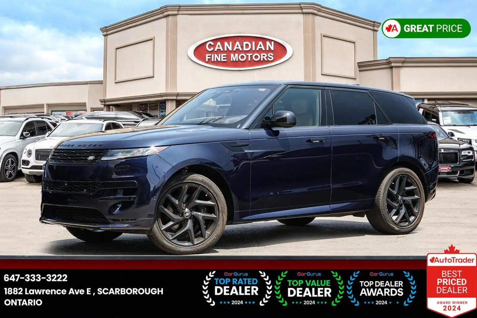 2023 Land Rover Range Rover Sport P400 Dynamic SE HUD Meridian Sound Navi Pano — photo 1